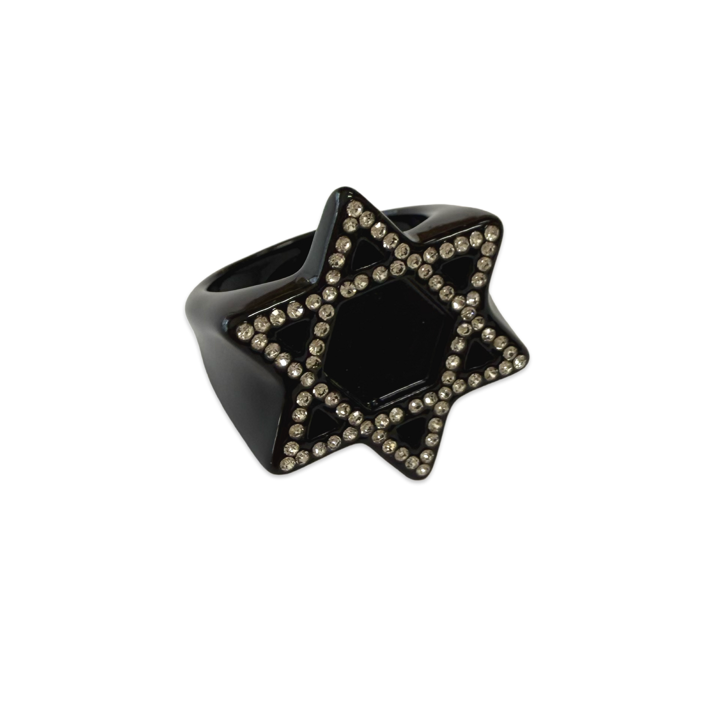 Jewish Star Outline Ring