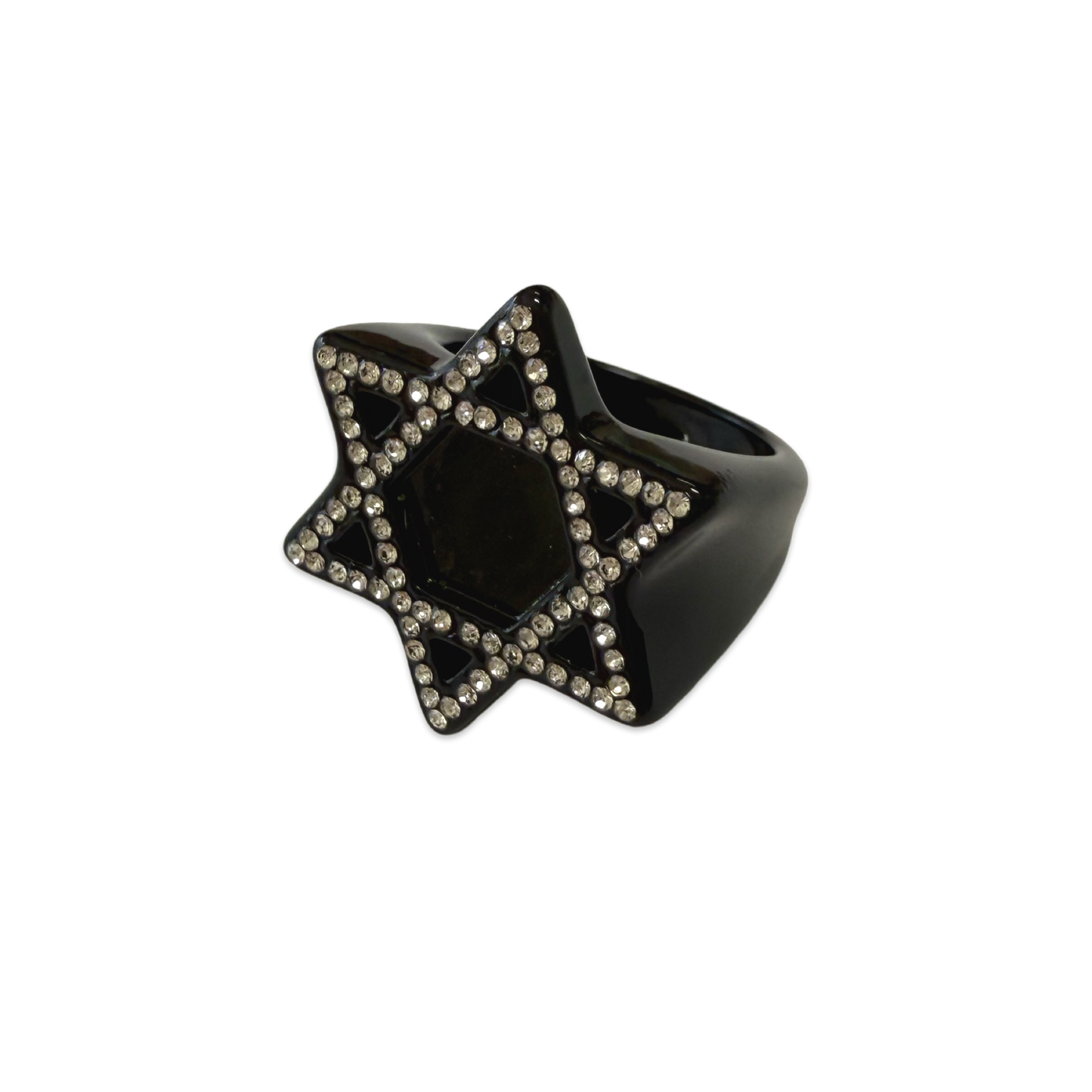 Jewish Star Outline Ring