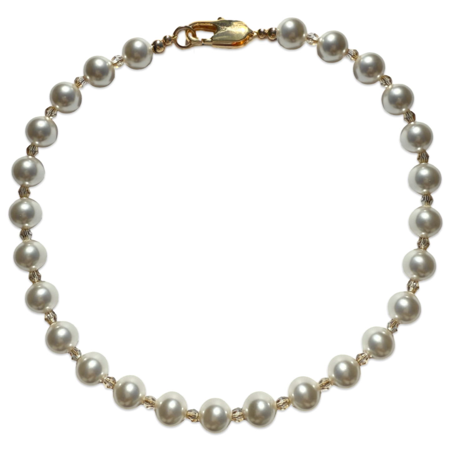 Chunky Crystal and Pearl Necklace