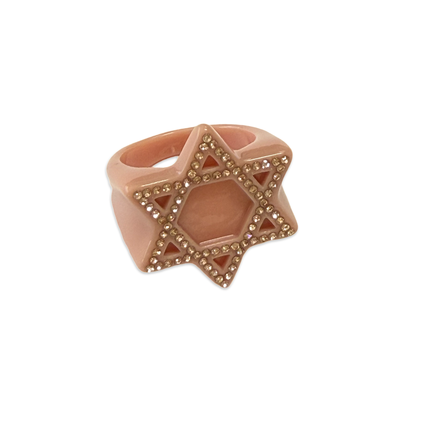 Jewish Star Outline Ring