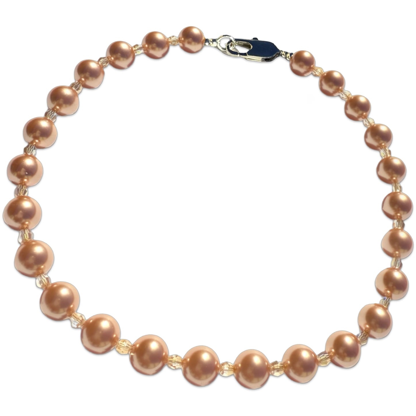 Chunky Crystal and Pearl Necklace