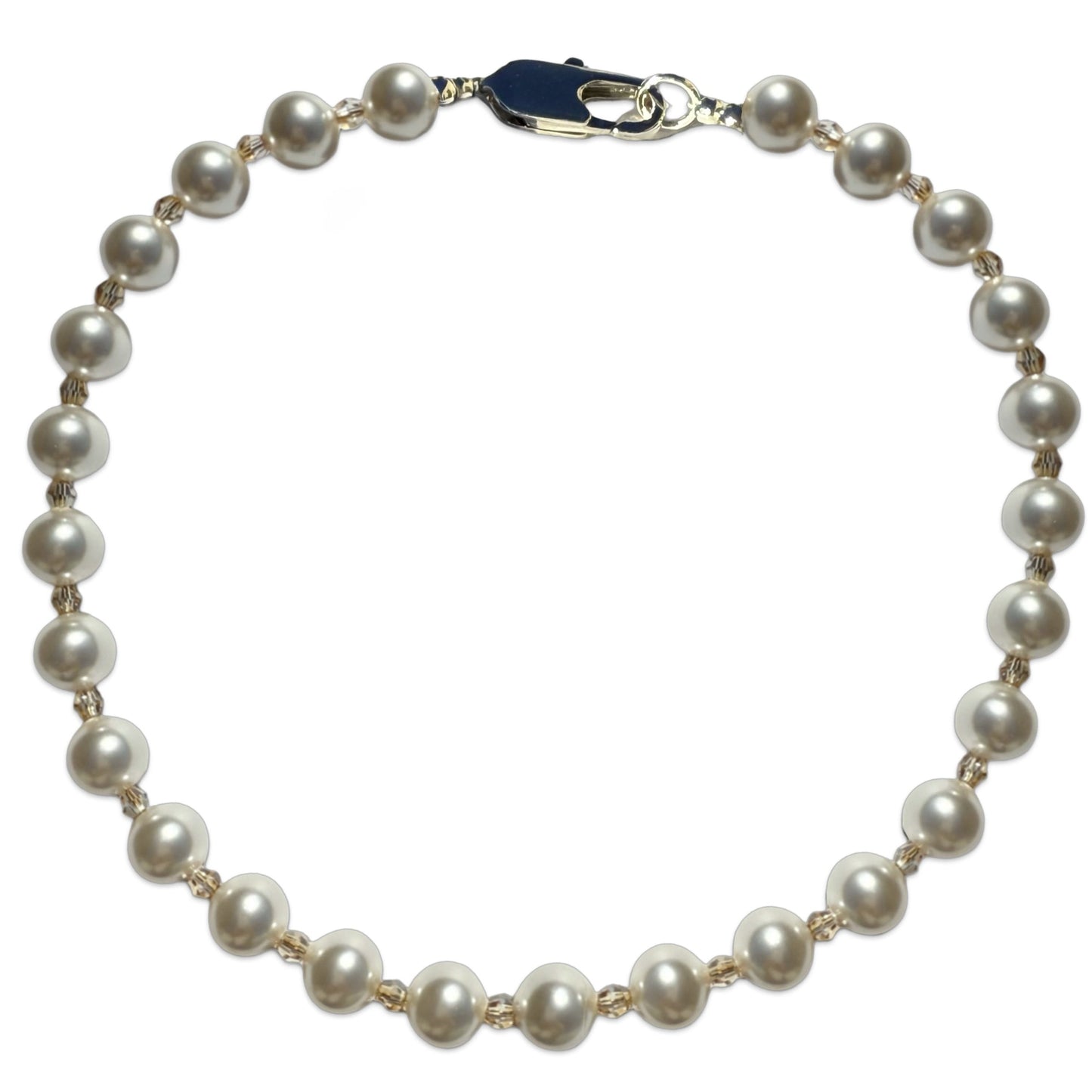 Chunky Crystal and Pearl Necklace